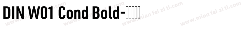 DIN W01 Cond Bold字体转换